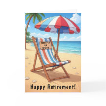 Happy Beach Retirement Gepersonaliseerde Kaart