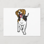 Happy Beagle Briefkaart (Voorkant)