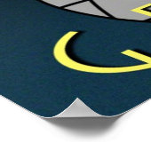 Happy Beaver 9" x9" poster : Music Geekery (Coin)