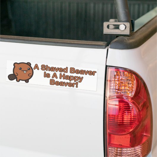 Happy Beaver Bumpersticker (Op Truck)