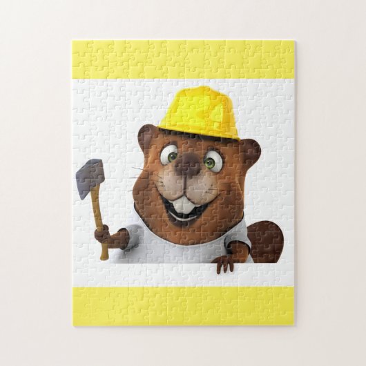 Happy Beaver Legpuzzel (Verticaal)