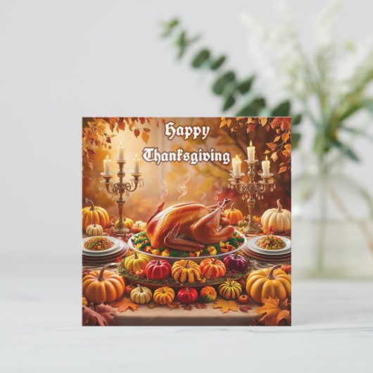 Happy Bedankt geven Save The Date (Staand voorkant)