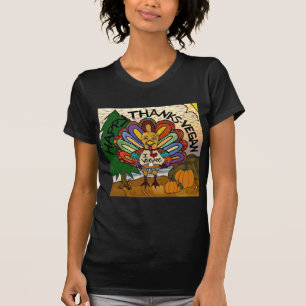Happy Bedankt Vegan Thanksgiving Turkije T-shirt