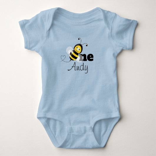 Happy Bee Birthday shirt 1 jaar oud (Voorkant)