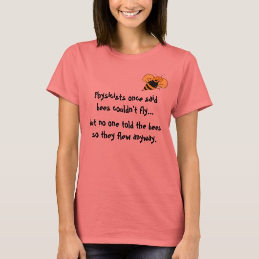 Happy Bee Cartoon T-shirt (Voorkant)