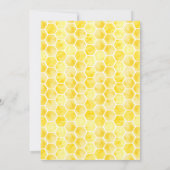 Happy Bee-Day Bee Thema Verjaardag Zwart en geel Kaart (Achterkant)