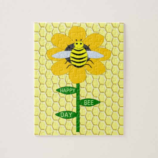 Happy bee Day Birthday Bumblebee Legpuzzel (Verticaal)