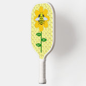 Happy bee Day Birthday Bumblebee Pickleball Paddle (Links)