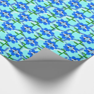 Happy bee Day Boy Blue Birthday Bumblebee Cadeaupapier