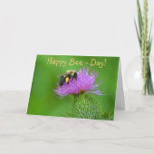 Happy Bee Day Kaart (Voorkant)