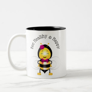 Happy Bee Mug (gauche et droite)
