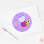 Happy Bee Sticker - groot (Envelop)