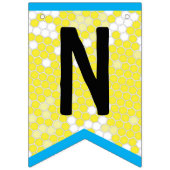 Happy Bee Theme Anniversaire Drapeaux de Bunting (Deuxième drapeau)