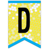 Happy Bee Theme Anniversaire Drapeaux de Bunting (Troisième drapeau)