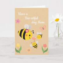 Happy Bee-utiful Day Verjaardag Kaart