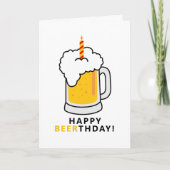 Happy Beerthday Kaart (Voorkant)