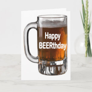 Happy BEERTHDAYBER Verjaardagskaart Kaart