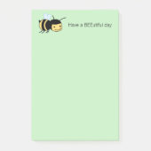 Happy BeeUtiful (Mooi) Dag Groen Post-it® Notes (Voorkant)