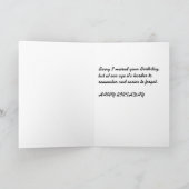 Happy Belated Birthday Kaart (Binnen)