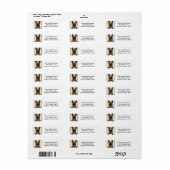 Happy Belgium Malinois Return Address Label (Full Sheet)