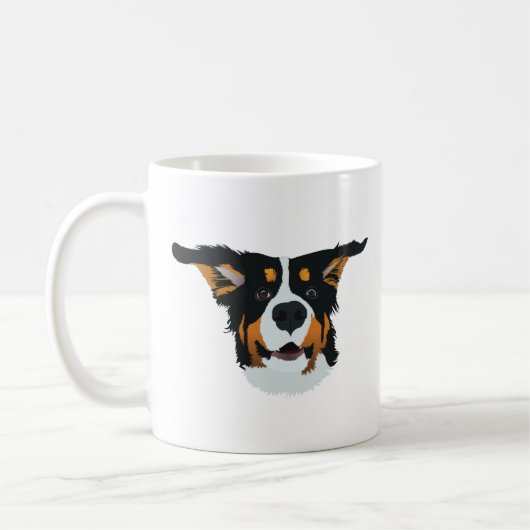 Happy Bernese Mountain Dog Koffiemok (Links)