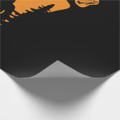 Happy Big Foot Halloween Cadeaupapier (Hoek)