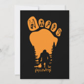 Happy Big Foot Halloween Kaart (Achterkant)