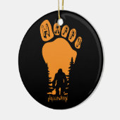 Happy Big Foot Halloween Keramisch Ornament (Links)