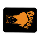 Happy Big Foot Halloween Magneet (Horizontaal)