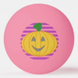 Happy Big Modern Orange Pumpkin  Pingpongballen