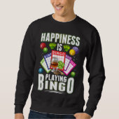 Happy Bingo Player Mannen Vrouwen Funny Bingo Trui (Voorkant)