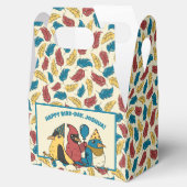 Happy Bird Day Cartoon Birds thema Verjaardag Bedankdoosjes (Geopend)