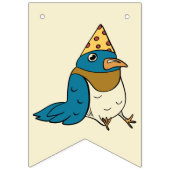 Happy Bird Day Cartoon Birds thema Verjaardag Vlaggetjes (Tweede vlag)