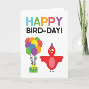 Happy Bird Day   Fijne verjaardag Kaart