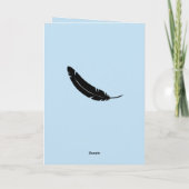 Happy Bird Day Raven Verjaardag Kaart (Achterkant)