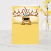 Happy Bird Dog Birthday Kaart (Gele Bloem)