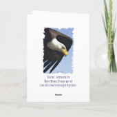 Happy BirdDay Funny Bald Eagle Verjaardag Kaart (Achterkant)