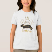 Happy Birth Day Cake Tri-Blend Shirt (Voorkant)