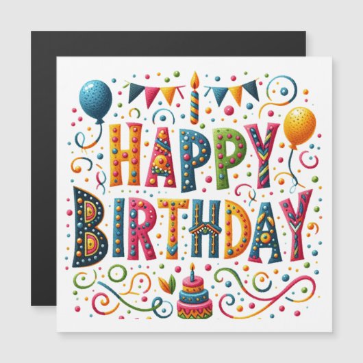 Happy Birthday (Voorkant / Achterkant)