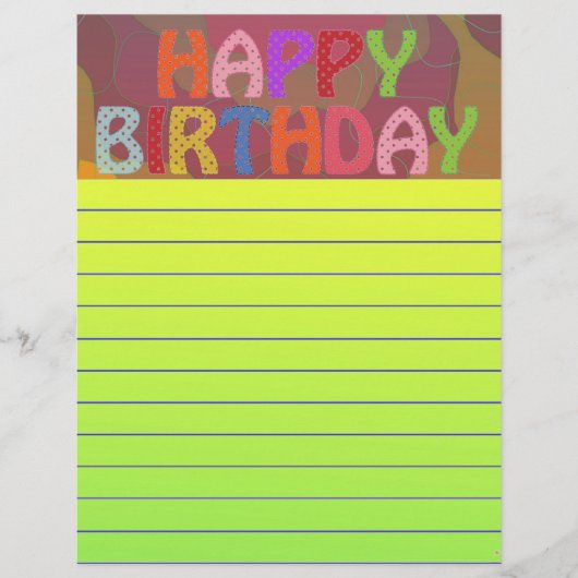 Happy Birthday (Voorkant)