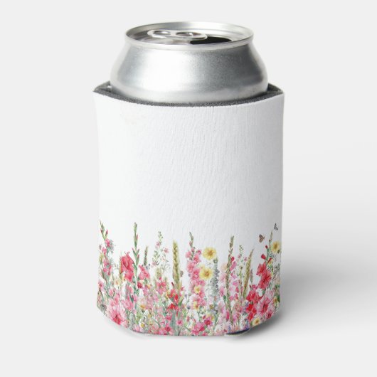 Happy Birthday 25th August Birth Flower Custom Blikjeskoeler (Blikje Achterkant)