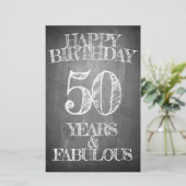 Happy Birthday - 50 jaar en verbluffend (Staand voorkant)