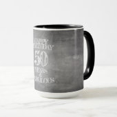 Happy Birthday - 50 jaar en verbluffend Mok (Voorkant rechts)