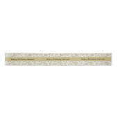 "Happy Birthday" 70 Number Pattern Gold en White Lint (Voorkant)