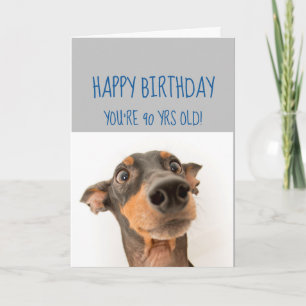 Happy Birthday 90th Secret to look Younger Fun Kaart