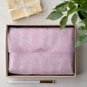 Happy Birthday aangepaste scriptnaam tekst lichtro Tissuepapier (Geschenk)