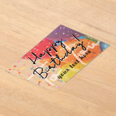 Happy Birthday Acrylic Invitation (Poser)