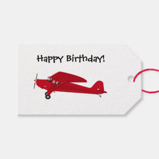 Happy Birthday Airplane Gift Labels Cadeaulabel