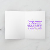 Happy Birthday Alien Party Kaart (Binnen)