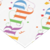 Happy Birthday All-Over Print Tafelkleed (Gekanteld)